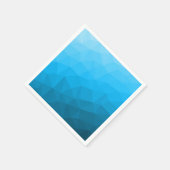 Blauwe cyaangradiëntgeometrische maaswijdte drieho servet (Hoek)