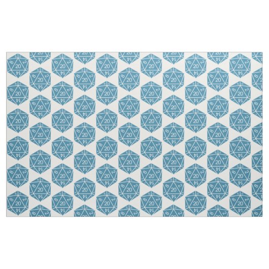 Blauwe D20-staafverbinding Stof (Yard (91,4 cm))