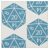 Blauwe D20-staafverbinding Stof (Swatch)