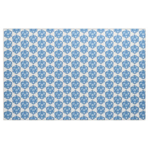 Blauwe D20-verbinding Stof