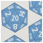 Blauwe D20-verbinding Stof (Close Up)