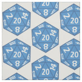 Blauwe D20-verbinding Stof (Swatch)