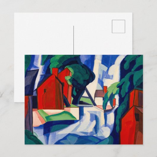 Blauwe Dag, 1930 door Oscar Bluemner Briefkaart (Voorkant / Achterkant)