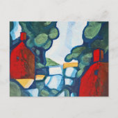 Blauwe dag briefkaart (Voorkant)