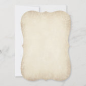  blauwe dag Rustic Wedding Invitations Kaart (Achterkant)