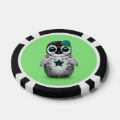 Blauwe Dag van de Dode Suiker Schedel Pinguïn Groe Poker Chips (Enkel)