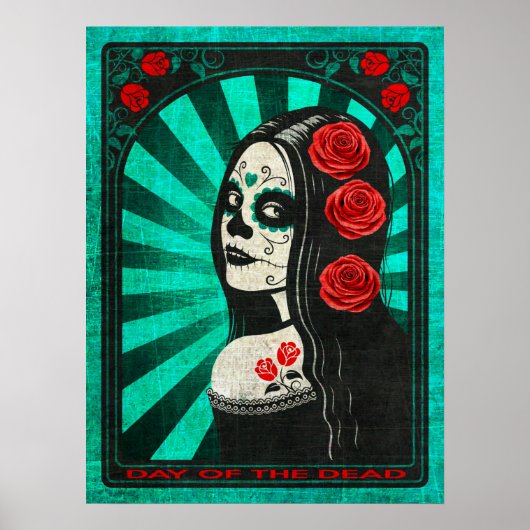  blauwe dag van het dode meisje poster (Voorkant)