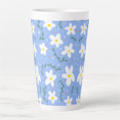 Blauwe dagen latte mok (Voorkant)