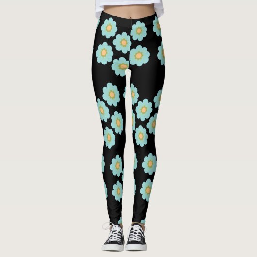 Blauwe dagen leggings (Voorkant)