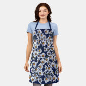 blauwe dagen schort (Gedragen)