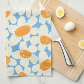 Blauwe dagen theedoek (Quarter Fold)