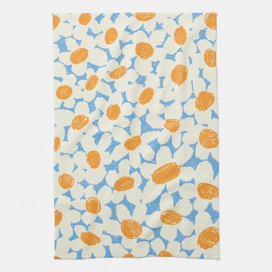 Blauwe dagen theedoek (Verticaal)