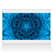 BLAUWE DAHLIA-BLOEMBLADEN (Binnen Horizontaal (Boven))