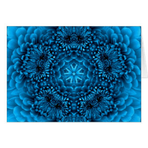 BLAUWE DAHLIA-BLOEMBLADEN