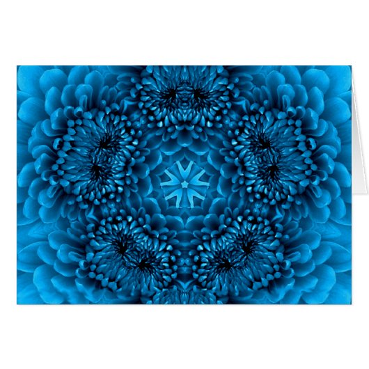 BLAUWE DAHLIA-BLOEMBLADEN (Voorkant Horizontaal)