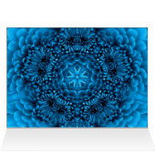 BLAUWE DAHLIA-BLOEMBLADEN (Binnen Horizontaal (Boven))