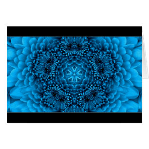 BLAUWE DAHLIA-BLOEMBLADEN