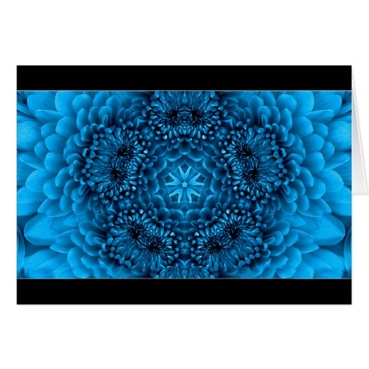 BLAUWE DAHLIA-BLOEMBLADEN (Voorkant Horizontaal)