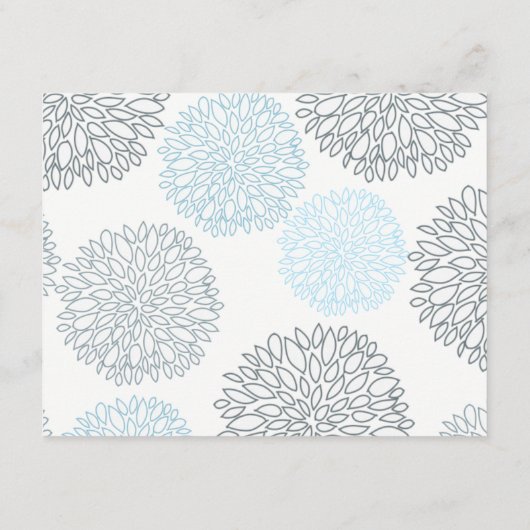 BLAUWE DAHLIA-INFORMATIE OVER PLATTELANDSPATRONEN INFORMATIEKAARTJE (Achterkant)