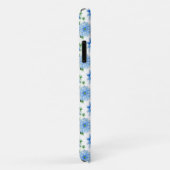 blauwe dahlias op wit Case-Mate iPhone case (Achterkant/rechts)