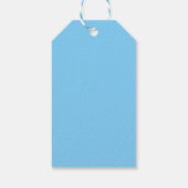 Blauwe Daisy Abstract Grafische Gift Tag Cadeaulabel (Achterkant)