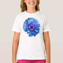 Blauwe Daisy, blauwe bloemfoto