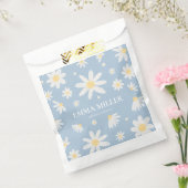 Blauwe Daisy-bloem Favoriettasjes Bedankzakje (Gezegeld)