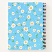 Blauwe Daisy Bloemen Notebook Notitieboek (Achterkant)