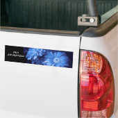 Blauwe Daisy bumper sticker (Op Truck)