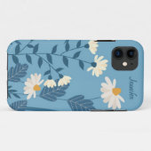 Blauwe Daisy Thema Gepersonaliseerde Hoesje voor T (Achterkant (horizontaal))
