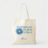Blauwe Daisy/  Tote Bag (Voorkant)