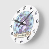 Blauwe Daisy Unicorn klok (Hoek)