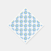 Blauwe Daisy Waterverf Pattern Servet (Hoek)