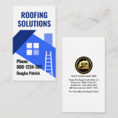 Blauwe dakbedekking visitekaartje (Voorkant / Achterkant)