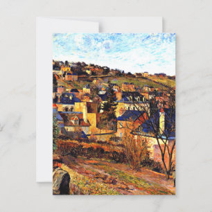 Blauwe daken van Rouen, Paul Gauguin schilderij Briefkaart