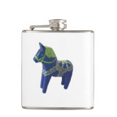 Blauwe Dala Horse-kolf Heupfles (Voorkant)