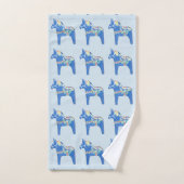 Blauwe Dala-paarden Bad Handdoek (Handdoek)
