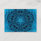 BLAUWE DALIE MONOGRAM, zwart wit Visitekaartje (Achterkant)
