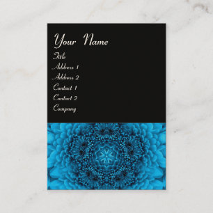 BLAUWE DALIE  MONOGRAM,  zwart wit Visitekaartje