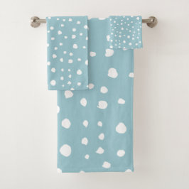 Blauwe Dalmatische Spots, Dalmatische Stippen, gek Bad Handdoek