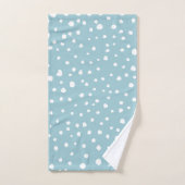 Blauwe Dalmatische Spots, Dalmatische Stippen, gek Bad Handdoek (Handdoek)