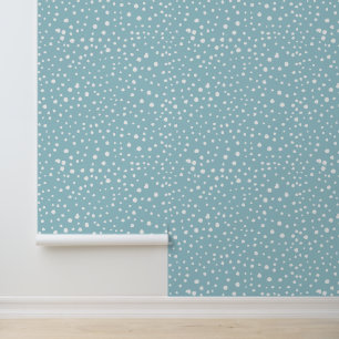 Blauwe Dalmatische Spots, Dalmatische Stippen, gek Behang