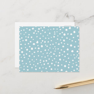 Blauwe Dalmatische Spots, Dalmatische Stippen, gek Briefkaart