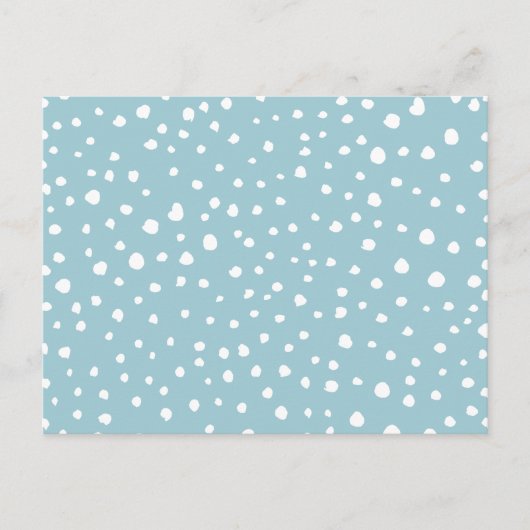 Blauwe Dalmatische Spots, Dalmatische Stippen, gek Briefkaart (Voorkant)