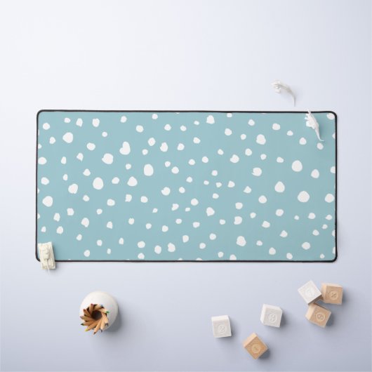 Blauwe Dalmatische Spots, Dalmatische Stippen, gek Bureaumat (Kindertafel)