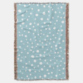 Blauwe Dalmatische Spots, Dalmatische Stippen, gek Deken (Voorkant Verticaal)