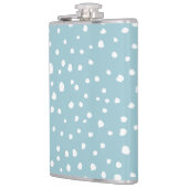Blauwe Dalmatische Spots, Dalmatische Stippen, gek Heupfles (Links)