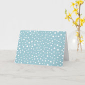Blauwe Dalmatische Spots, Dalmatische Stippen, gek Kaart (Gele Bloem)