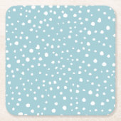 Blauwe Dalmatische Spots, Dalmatische Stippen, gek Kartonnen Onderzetters (Voorkant)