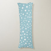 Blauwe Dalmatische Spots, Dalmatische Stippen, gek Lichaamskussen (Voorkant Verticaal)